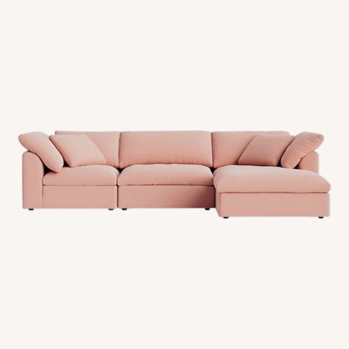 Used Joybird Pink Modular Sectional for sale on AptDeco