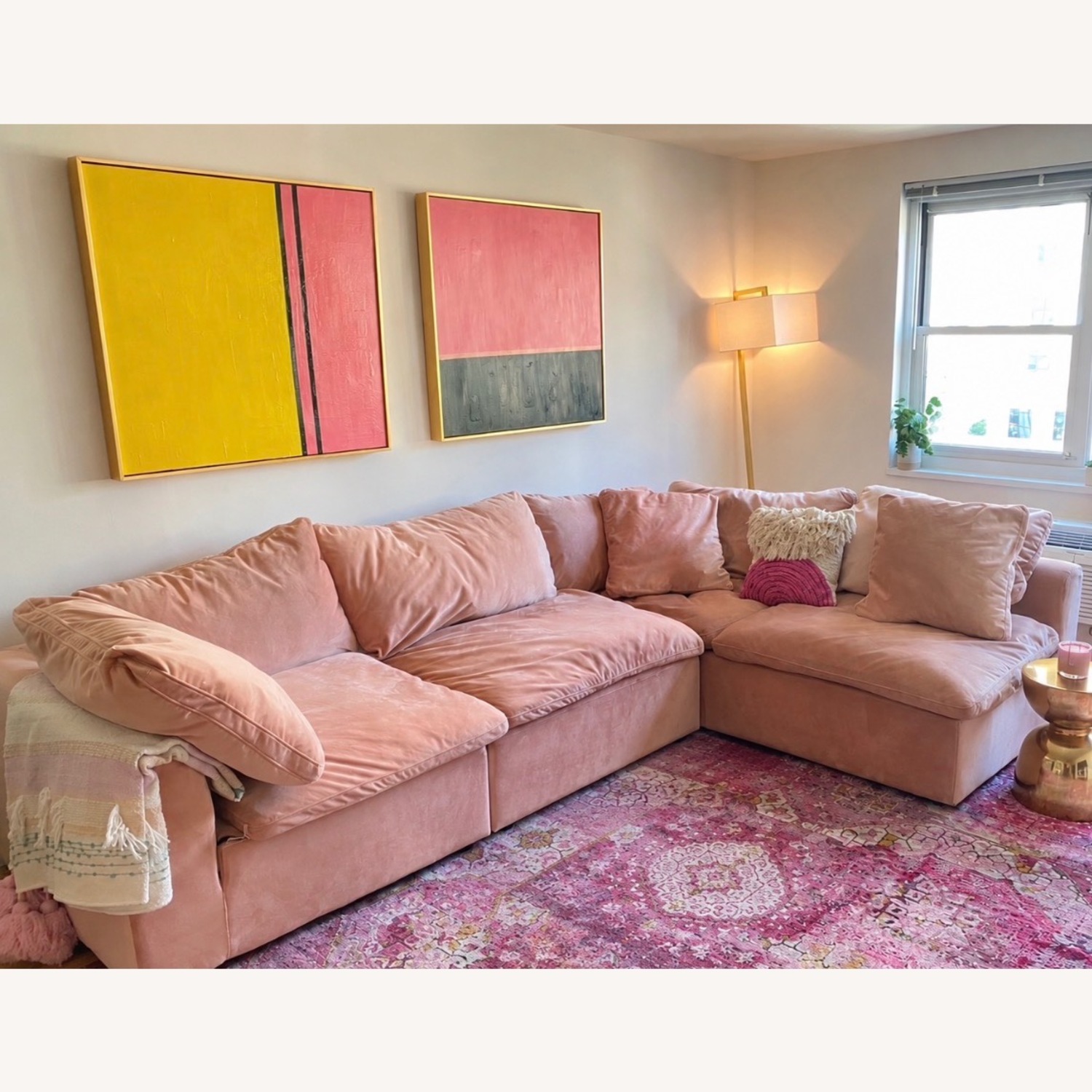 Joybird Pink Modular Sectional  - image-1
