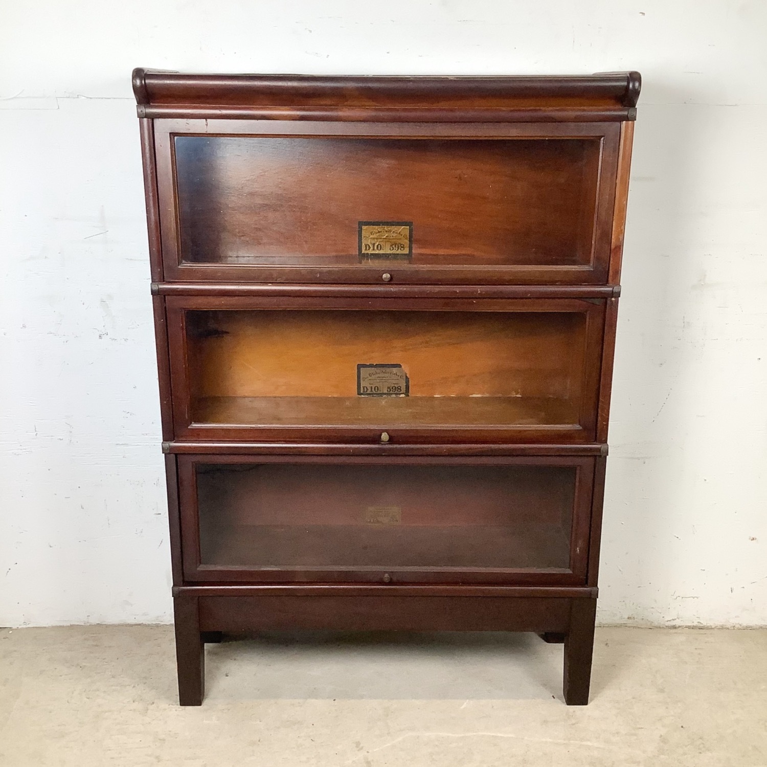 Globe-Wernicke Mahogany Barrister Bookcase - image-1