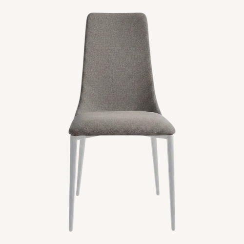 Used Calligaris Etoile Light Gray Fabric Dining Chairs for sale on AptDeco