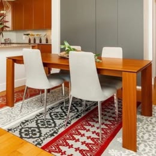 Used Calligaris Etoile Light Gray Fabric Dining Chairs for sale on AptDeco