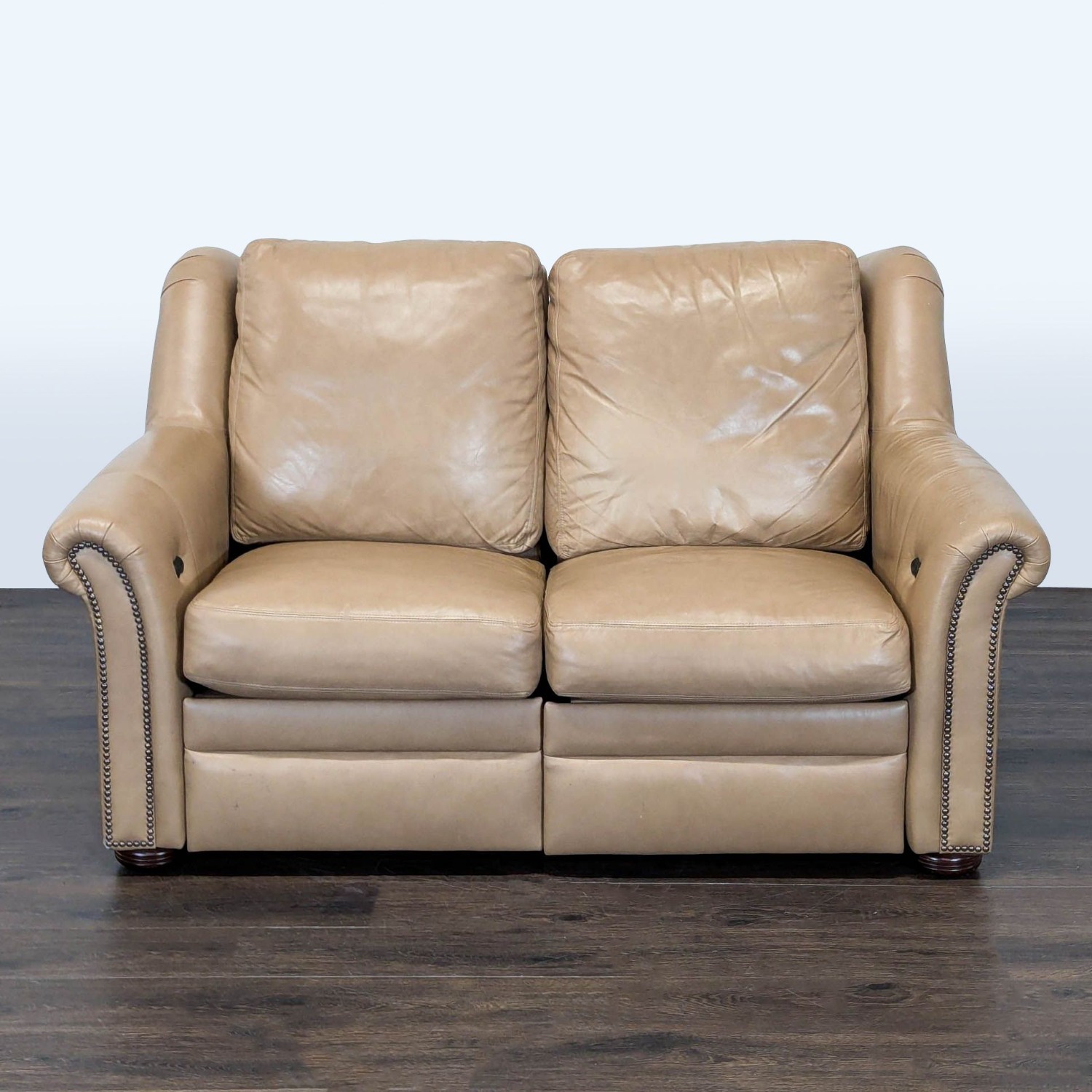 Bradington-Young Newman Tan Leather with Recliner - image-11