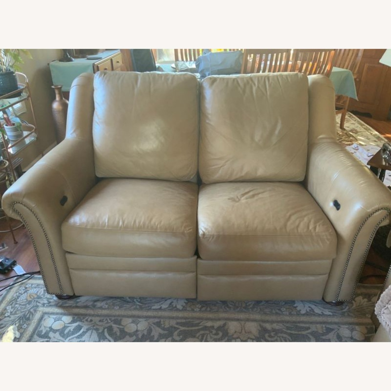Bradington-Young Newman Tan Leather with Recliner - image-2