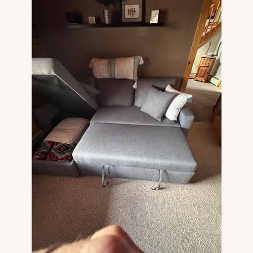 Used Ashley Furniture Dark Gray Fabric Sleeper Sofa for sale on AptDeco