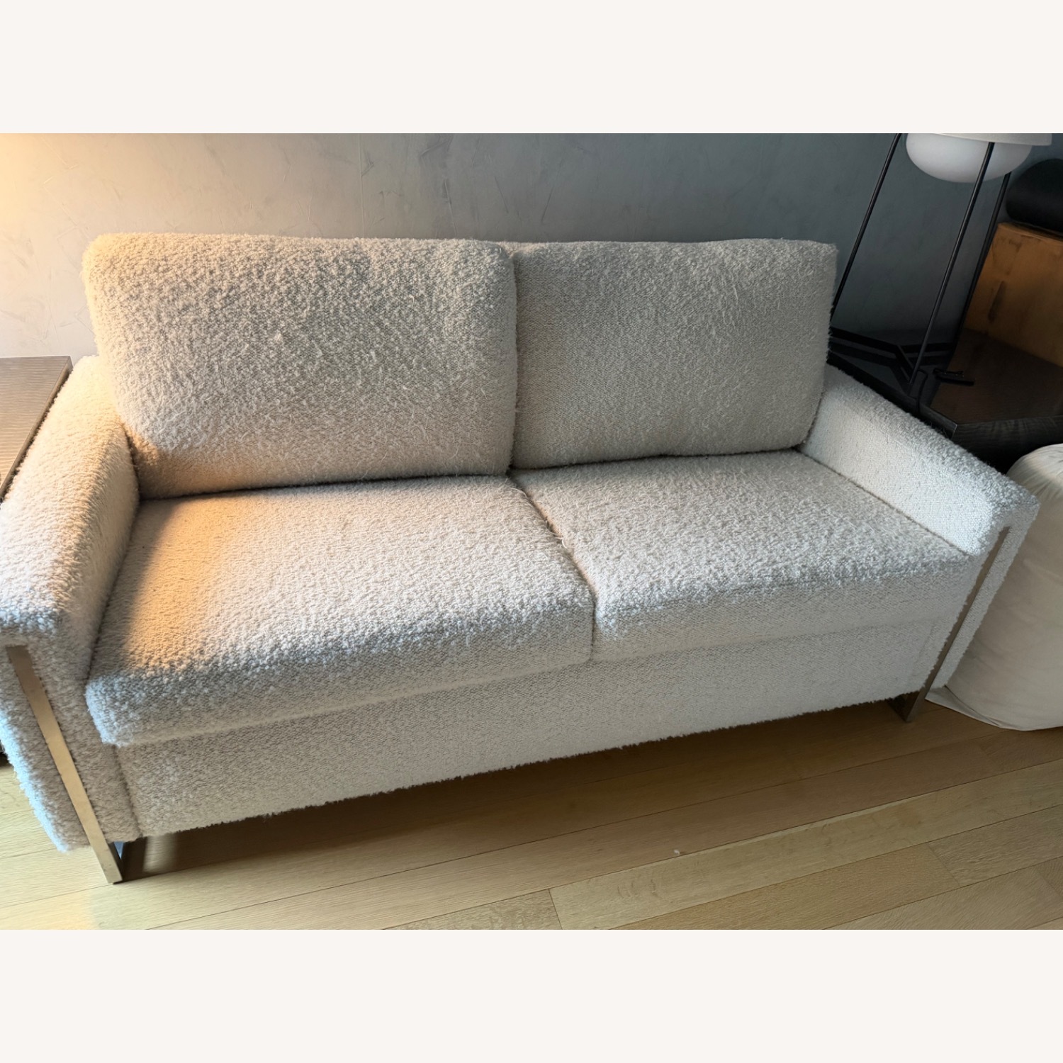 American Leather Natural Fabric Sleeper Sofa - image-7