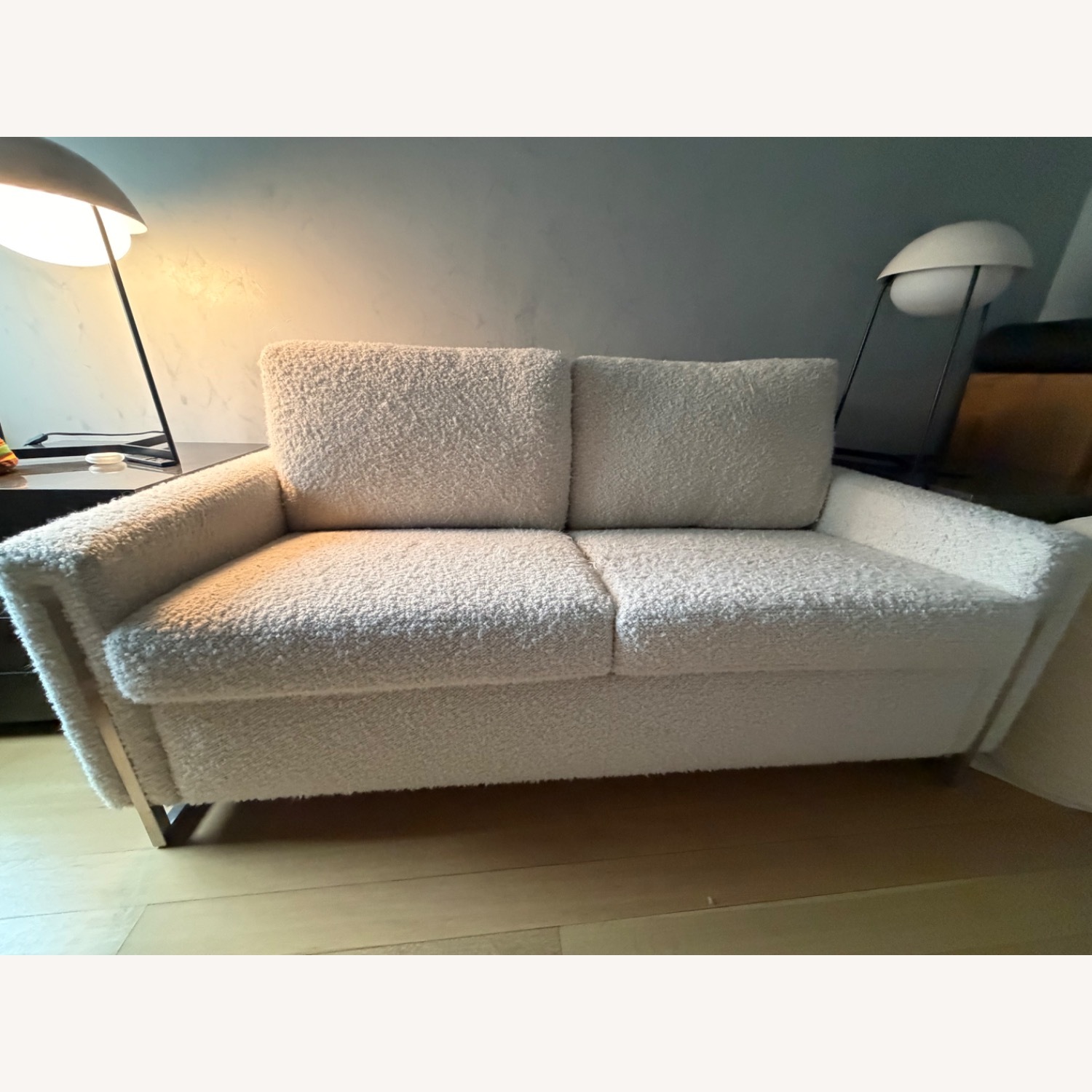 American Leather Natural Fabric Sleeper Sofa - image-5