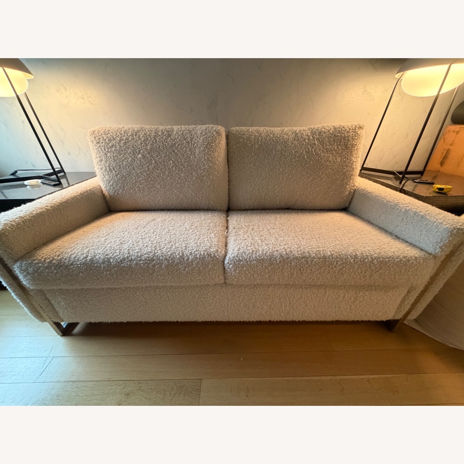 American Leather Natural Fabric Sleeper Sofa - image-4
