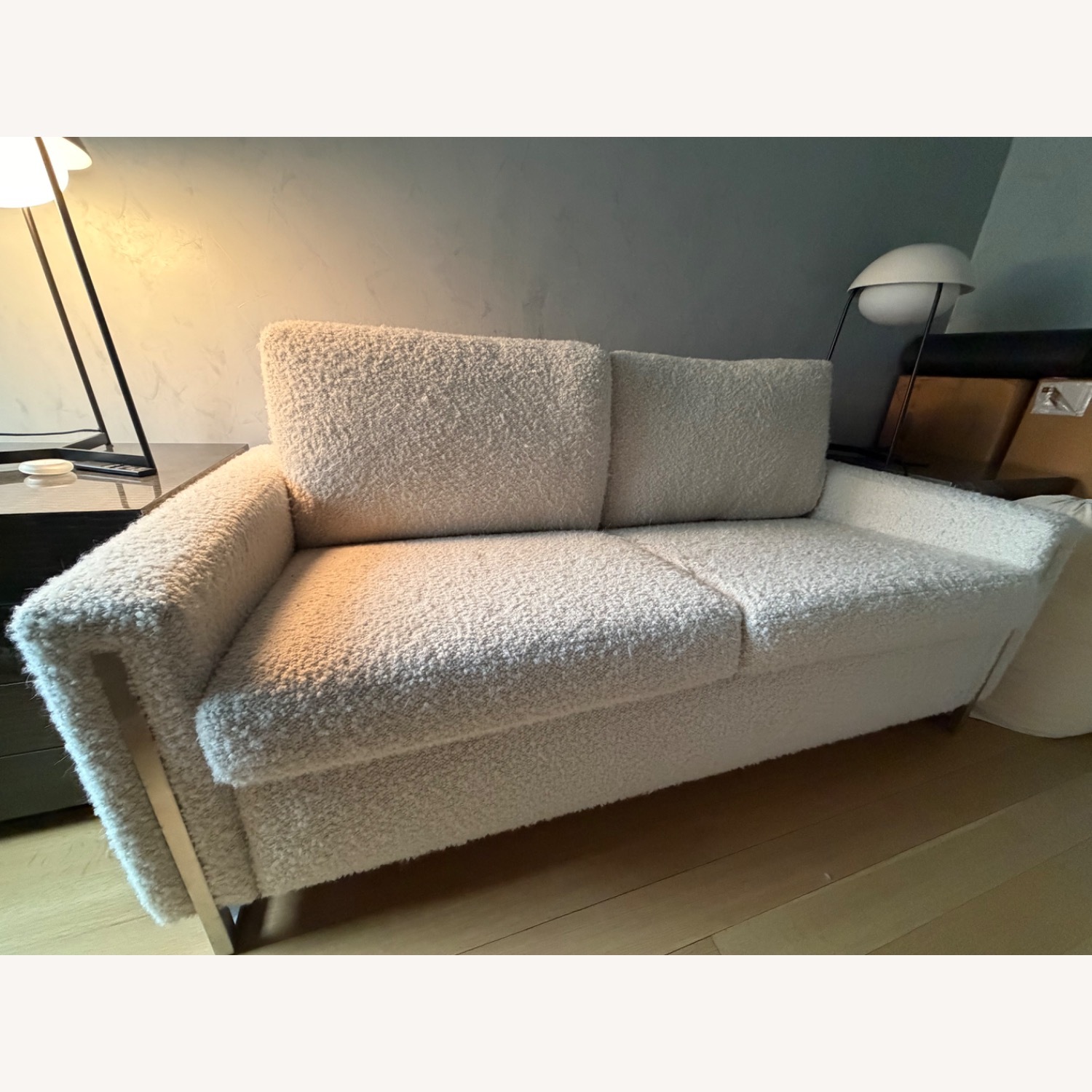American Leather Natural Fabric Sleeper Sofa - image-6