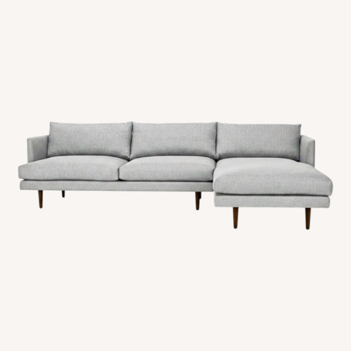 Used Article Burrard Modern Light Grey Sectional Sofa  for sale on AptDeco
