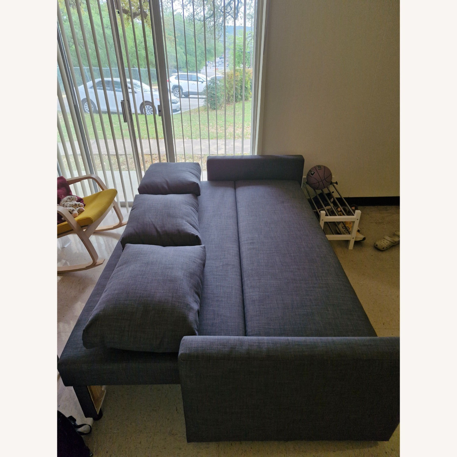 IKEA Friheten Dark Gray Fabric Sleeper Sofa - image-3