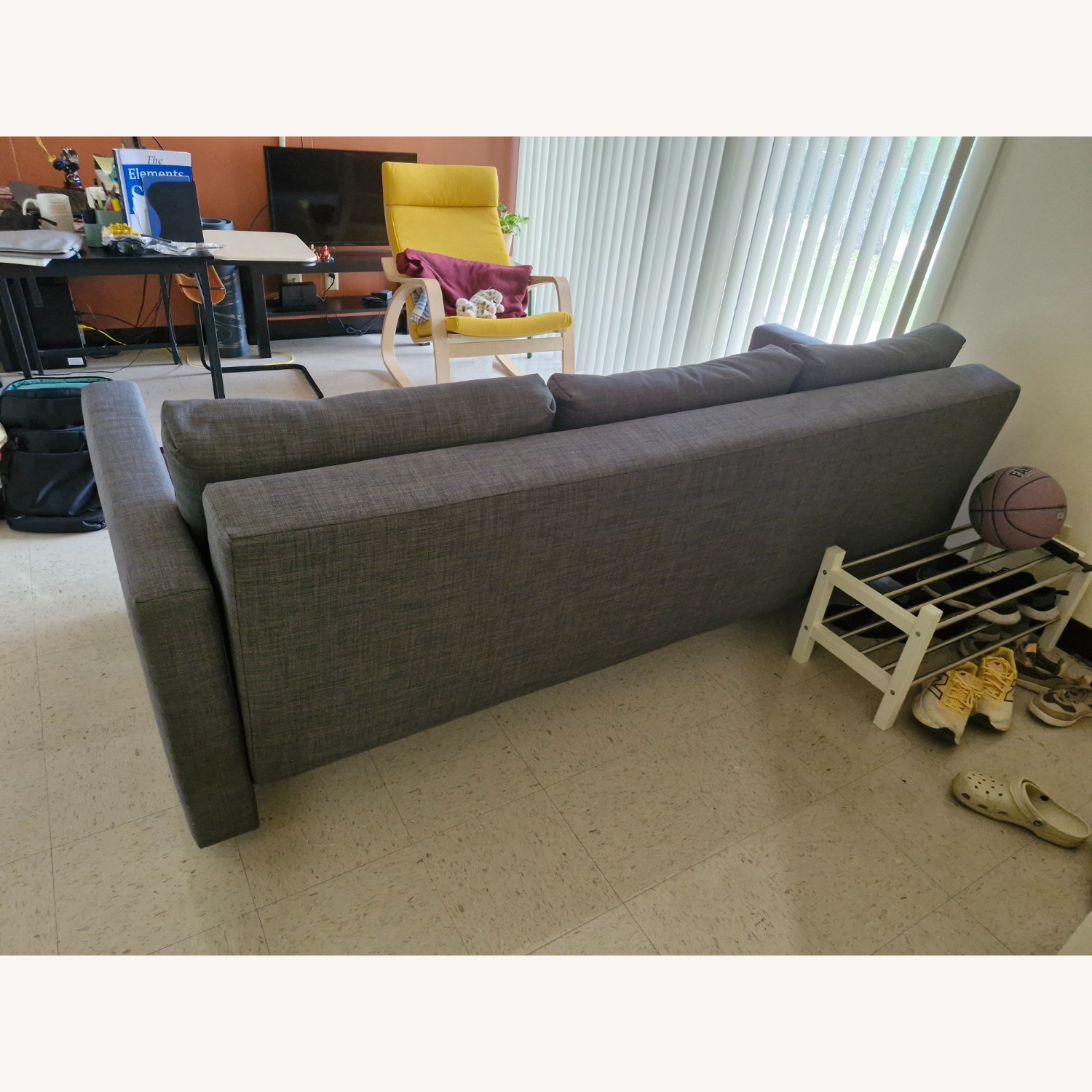 IKEA Friheten Dark Gray Fabric Sleeper Sofa - image-5