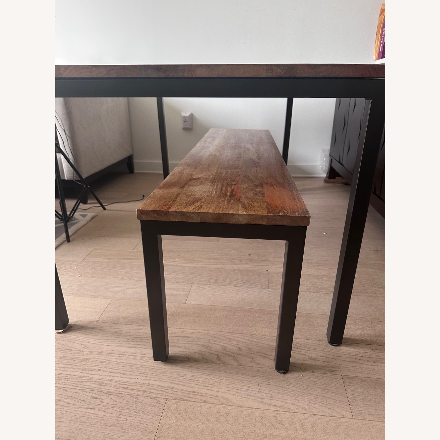 West Elm Box Frame Table and Bench - image-3