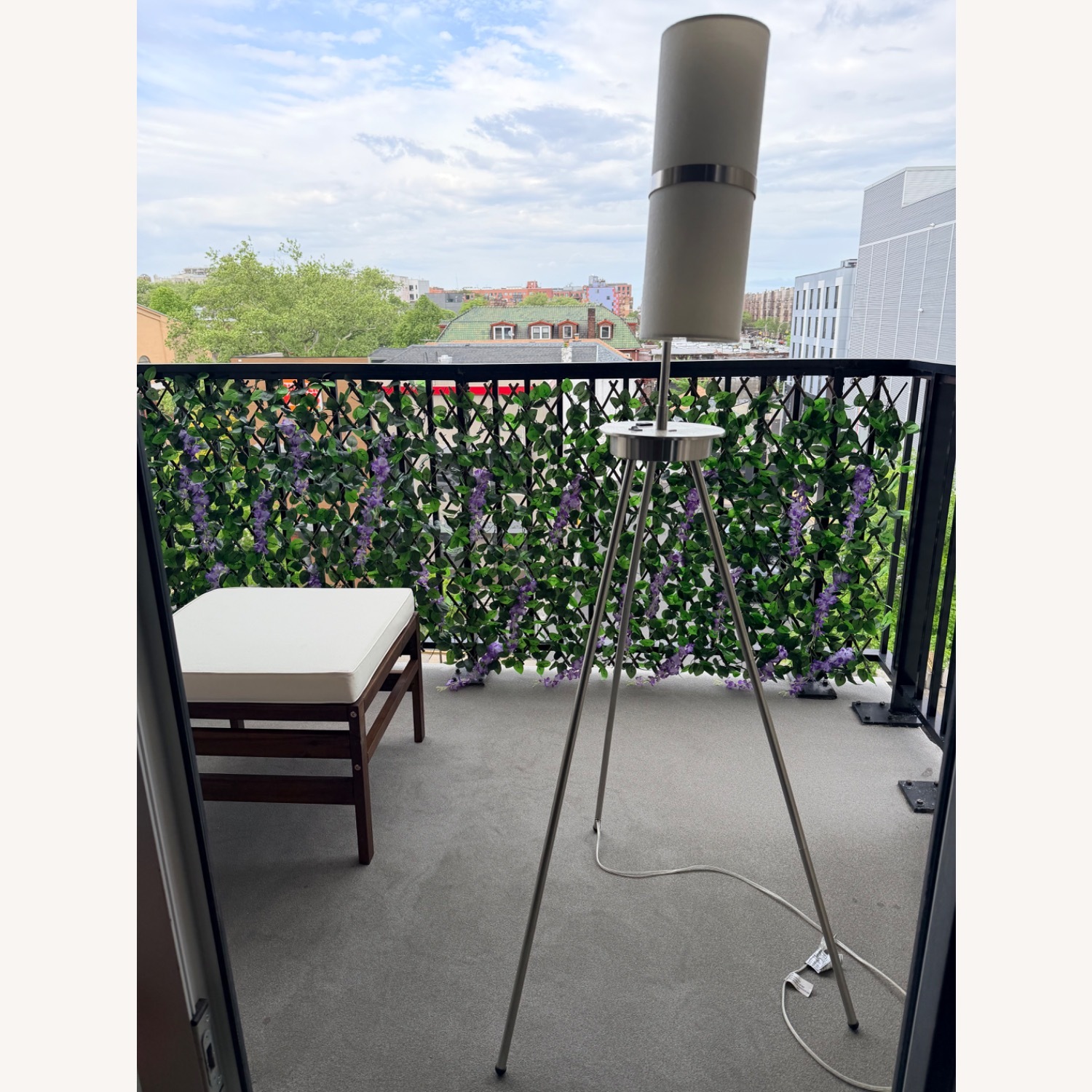 Lowe's Silver Contemporary Tripod Floor Lamp - image-2