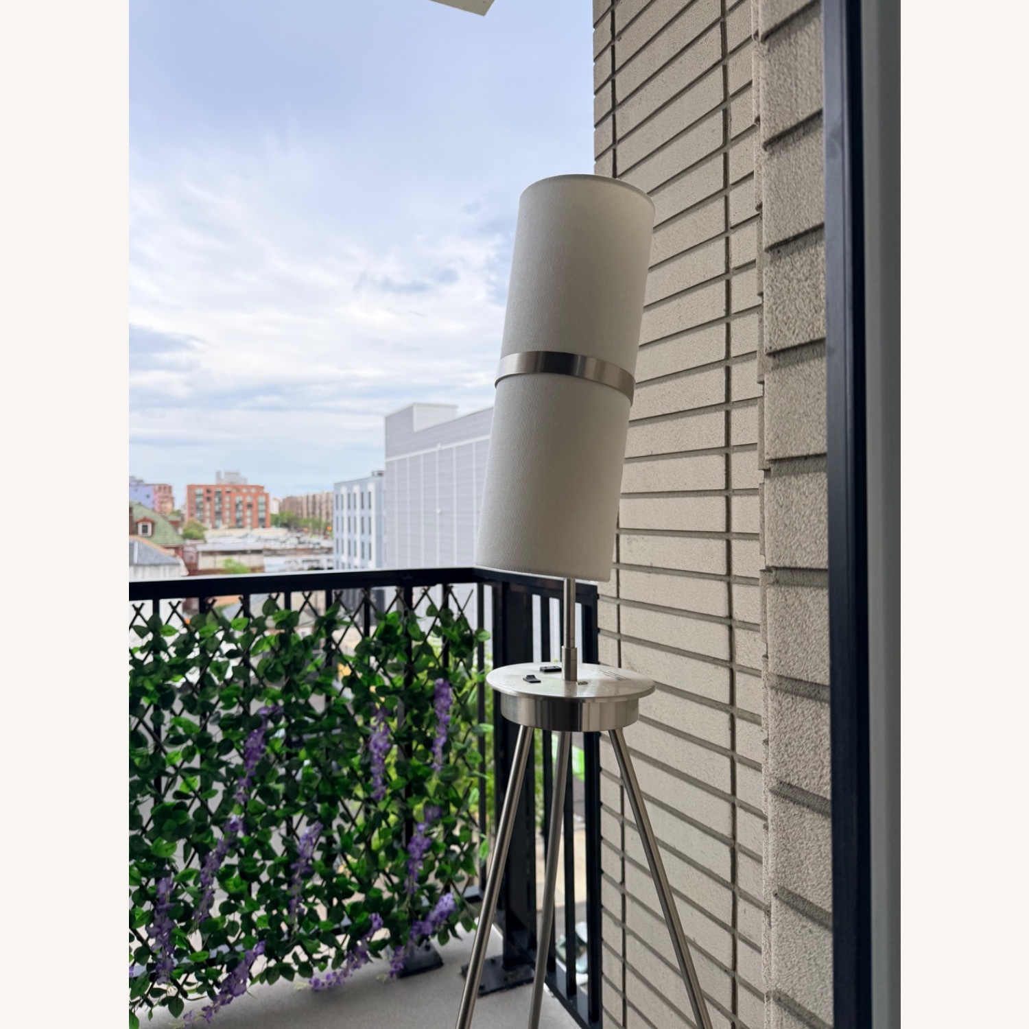 Lowe's Silver Contemporary Tripod Floor Lamp - image-3