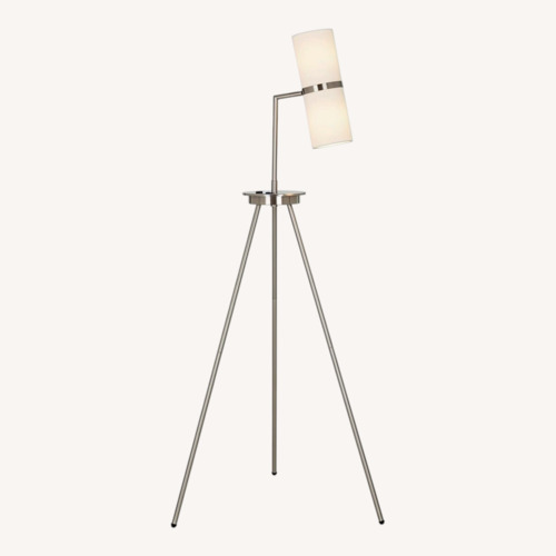 Used Lowe's Silver Contemporary Tripod Floor Lamp for sale on AptDeco