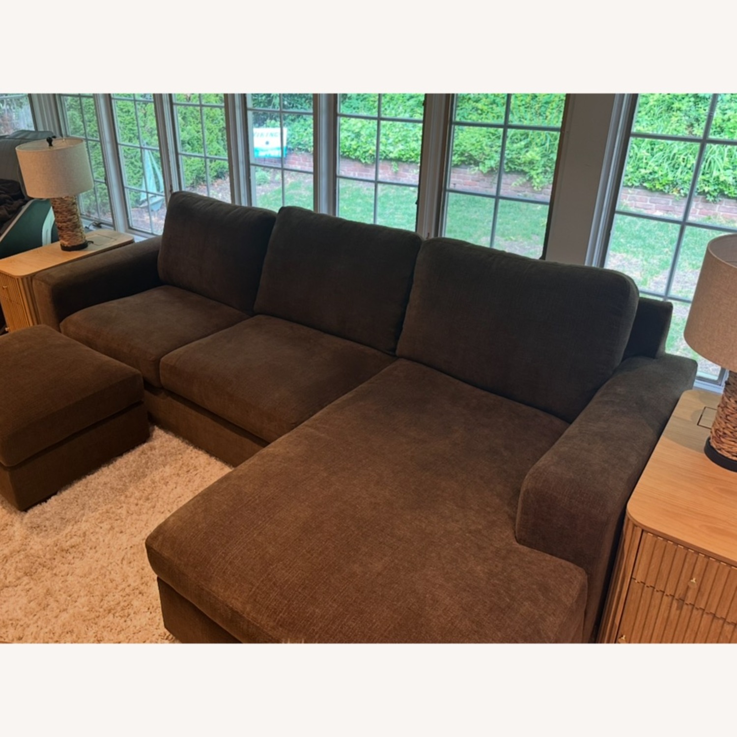 Pottery Barn Big Sur Sofa W Chaise/Ottoman - image-2