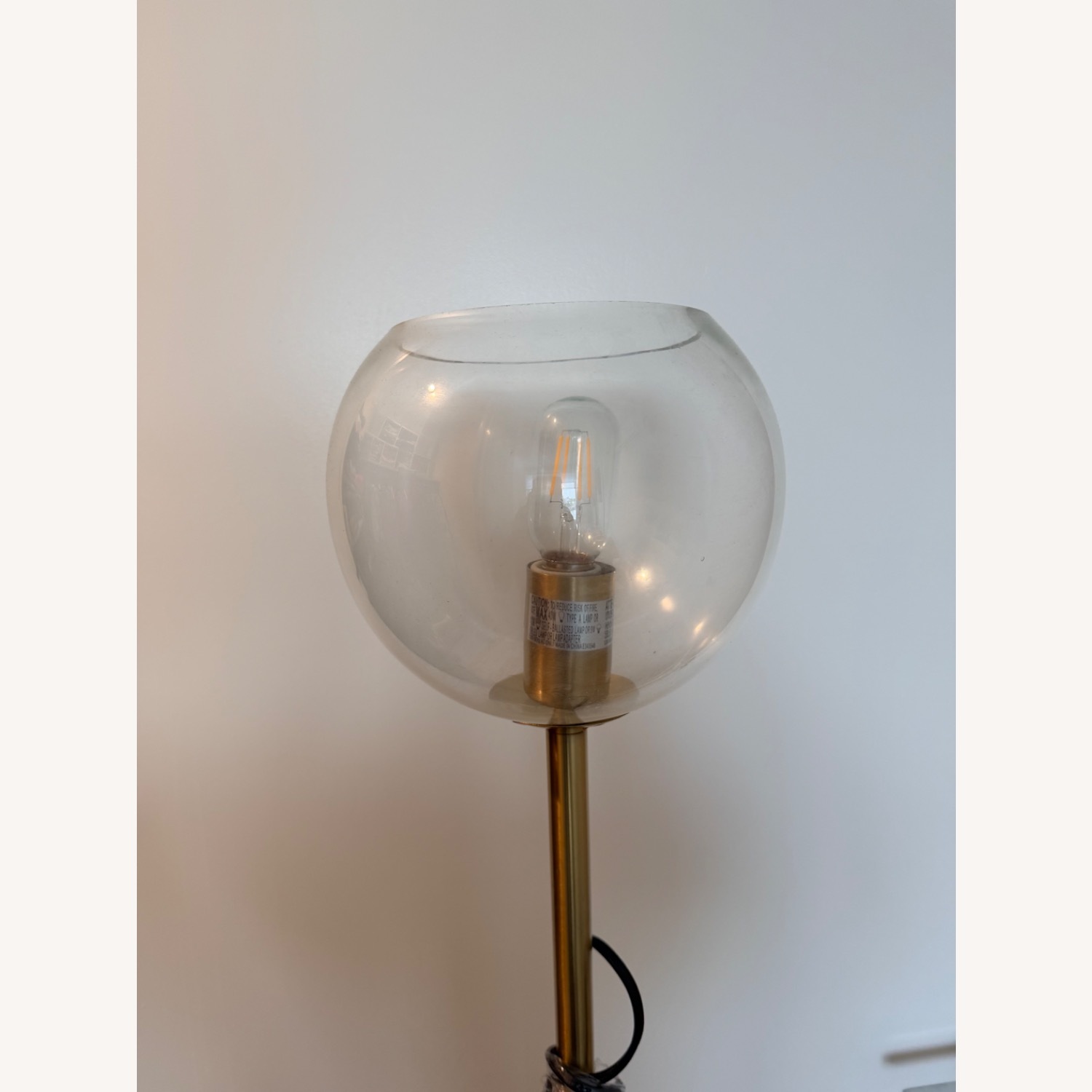 Safavieh Gold Marble Floor Lamp - image-3