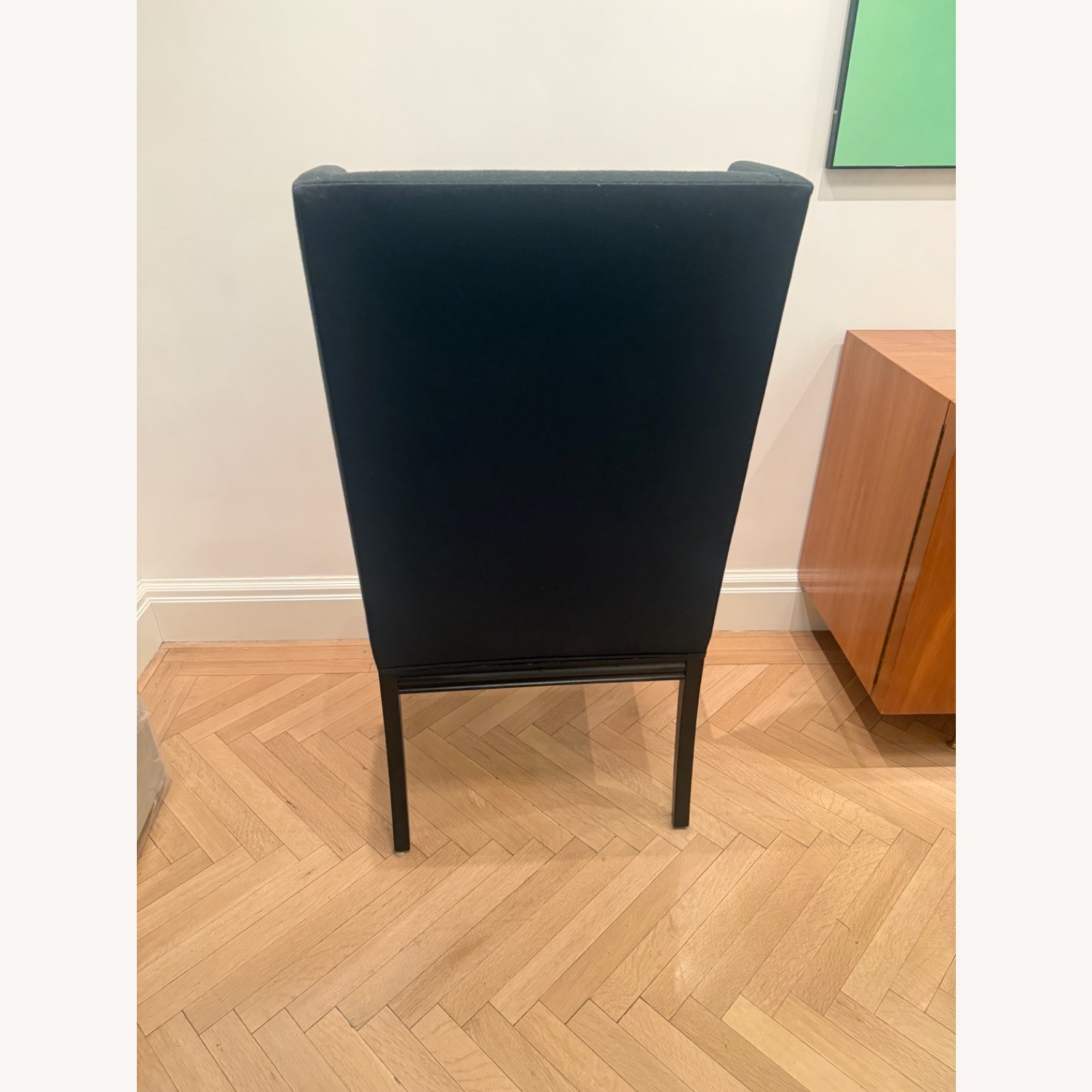 Pair of High Back Chairs Vintage - image-3
