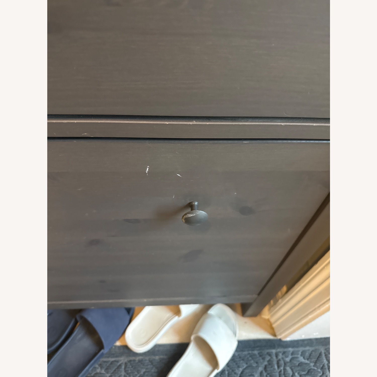 IKEA Light Gray Wood Chest - image-3