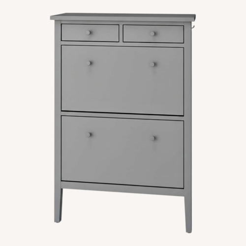 Used IKEA Light Gray Wood Chest for sale on AptDeco