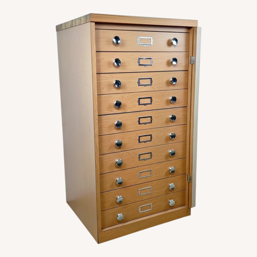 Used  Ten-Drawer Museum Specimen Cabinet w/ Butcher Top for sale on AptDeco
