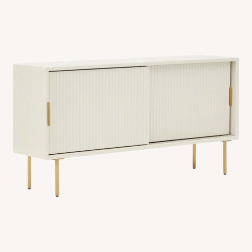 Used West Elm Quinn Shallow Media Console 48" for sale on AptDeco