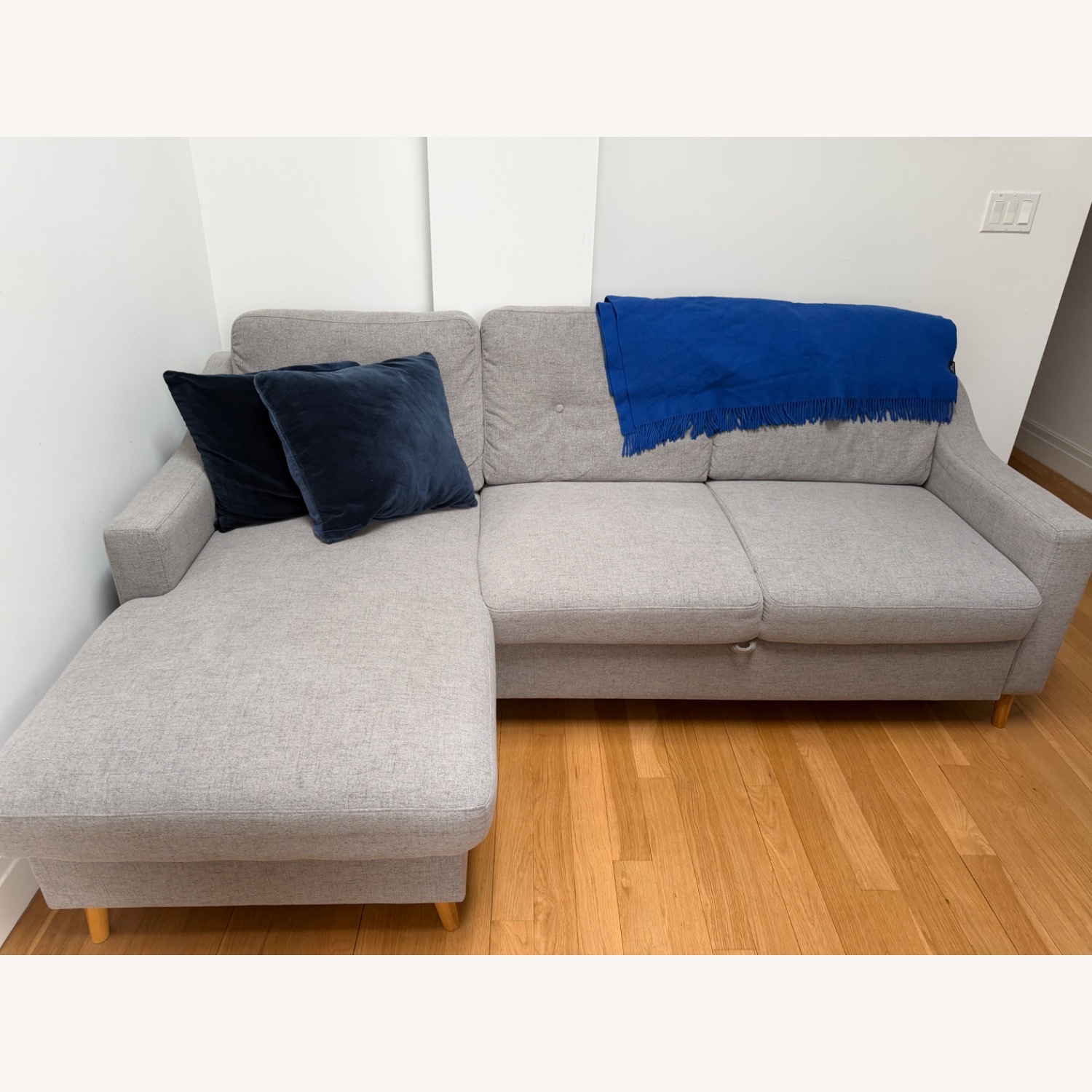 IKEA Barslov Gray Sleeper Sofa  - image-1