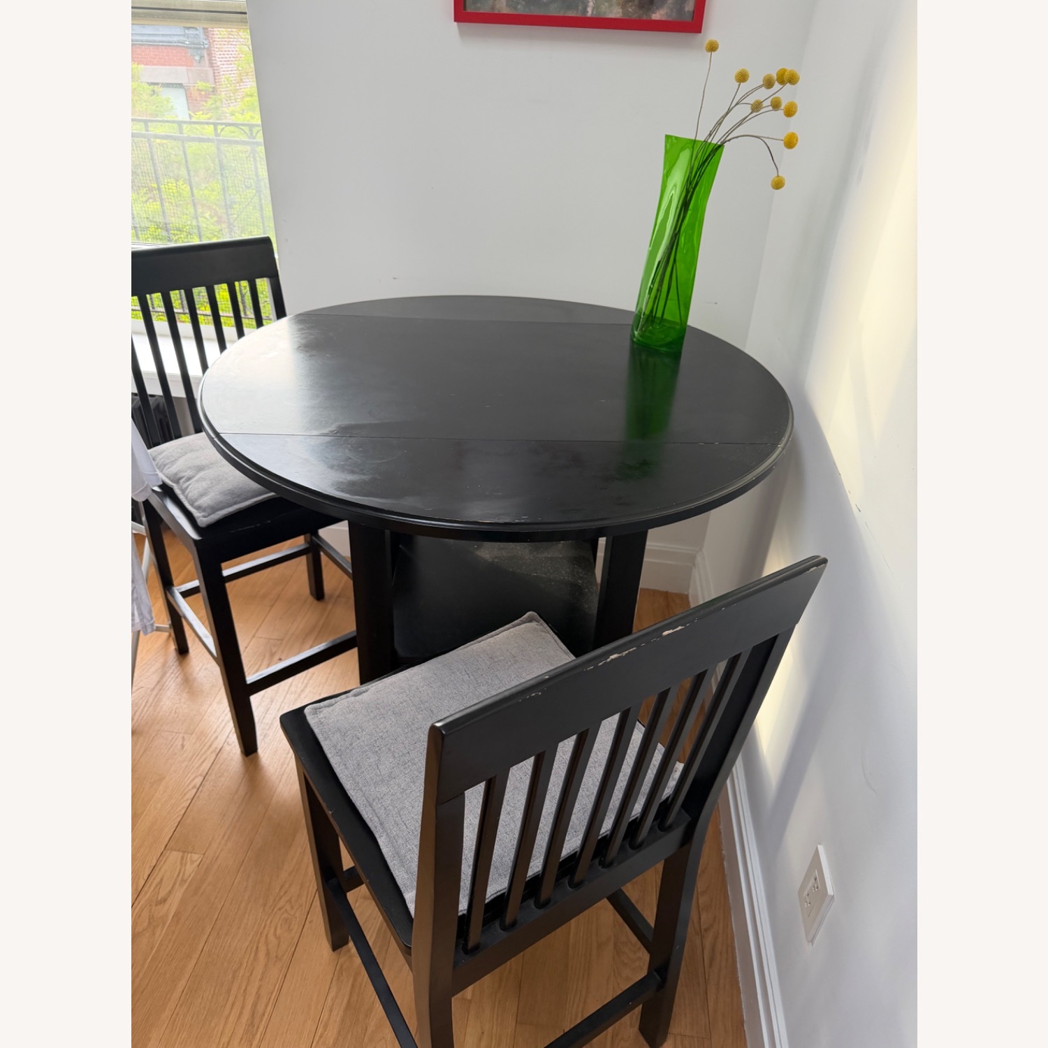 IKEA Black Table Set with Chairs  - image-2