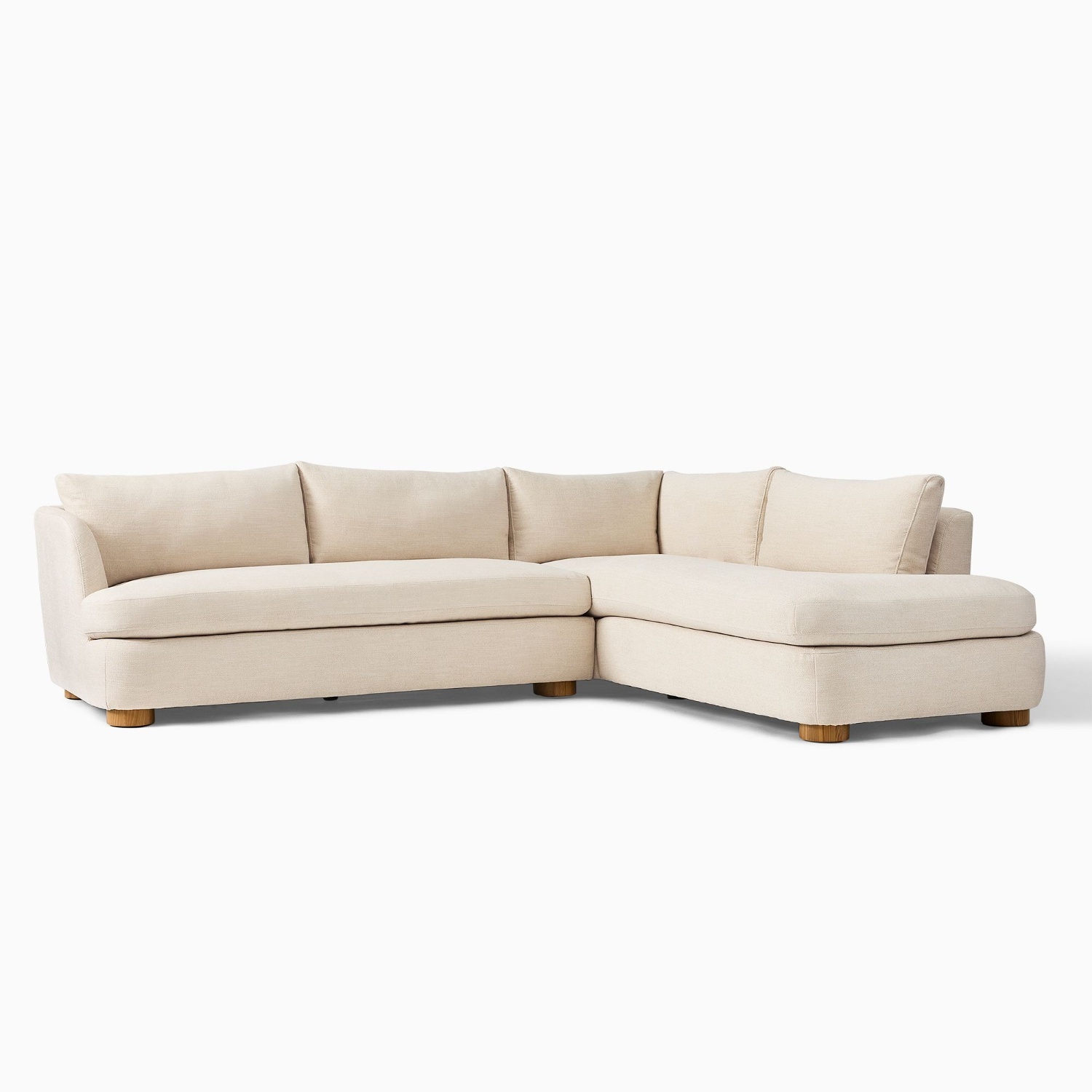 West Elm Leroy L Chaise Sofa - image-4