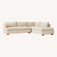 West Elm Leroy L Chaise Sofa 
