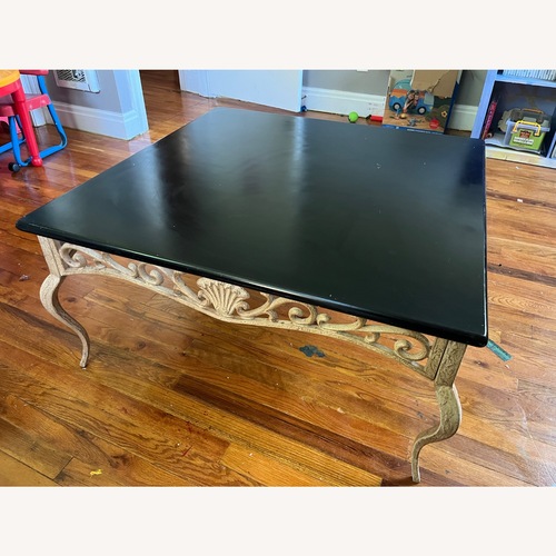Used The Bombay Company Black Wood Coffee Table for sale on AptDeco