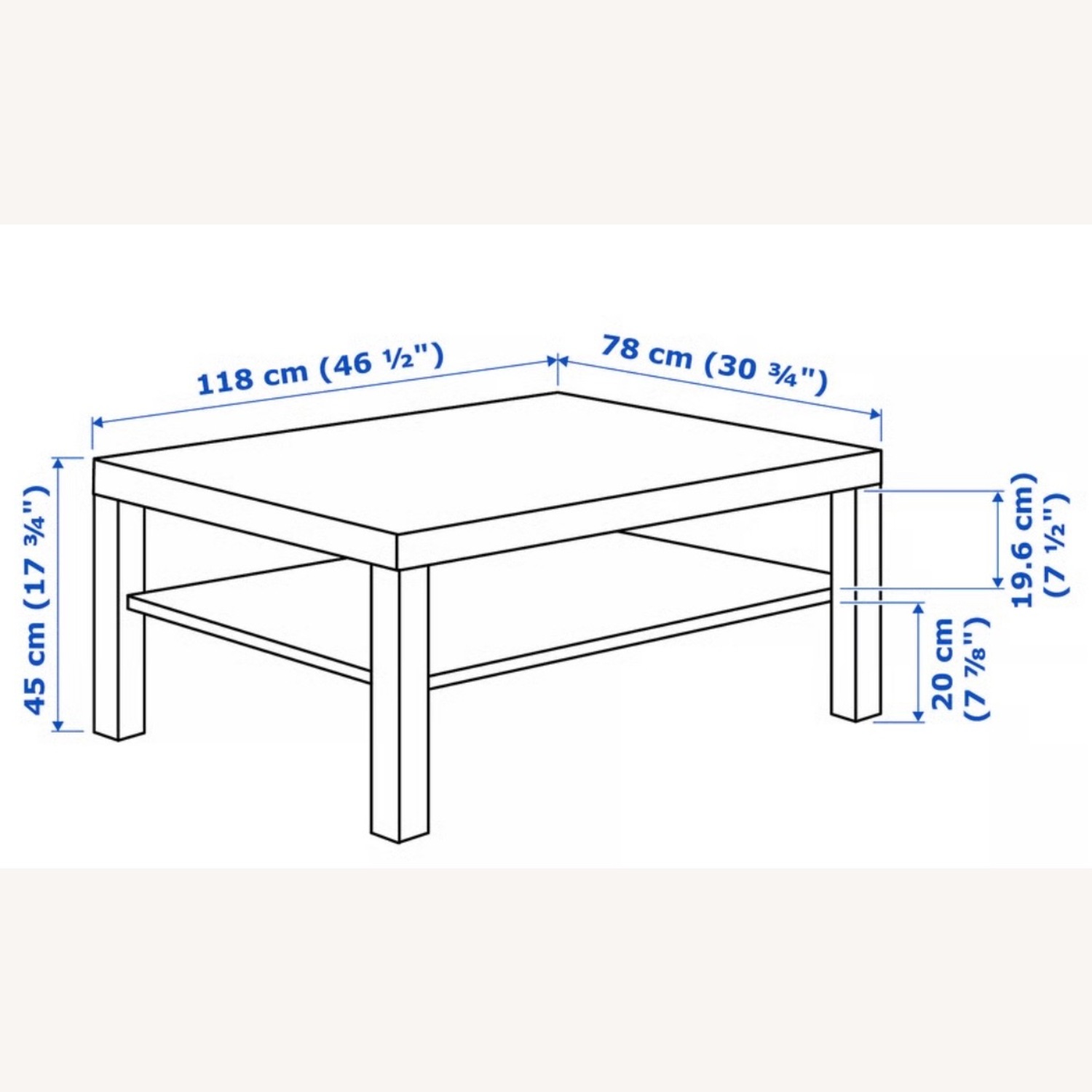 IKEA Dark Brown Coffee Table - image-2