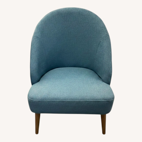Used Blue Fabric Accent Chair for sale on AptDeco