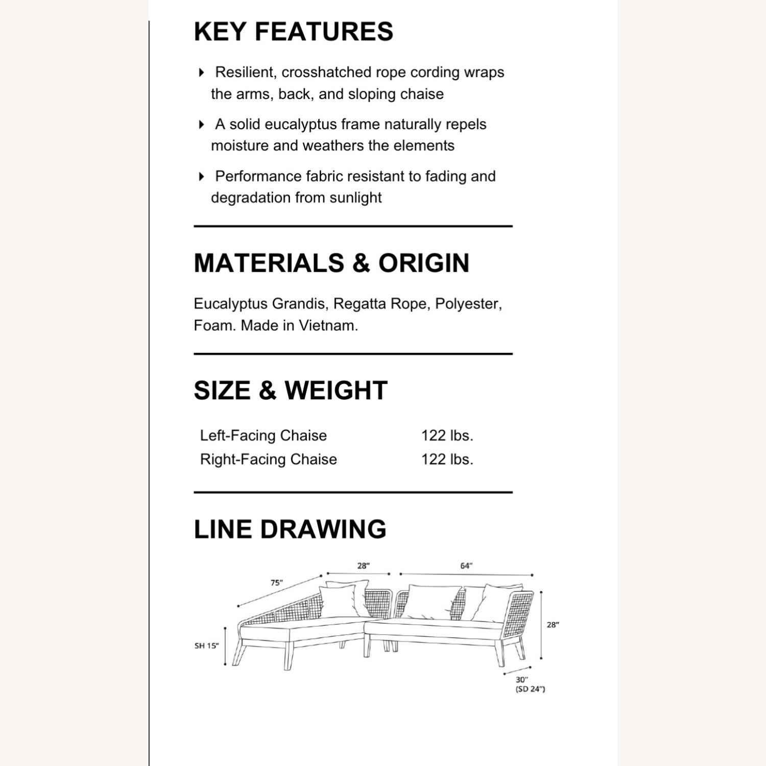 Modloft Modern Furniture 2 Piece Sectional - image-2