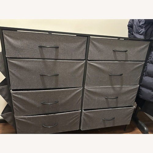 Used Amazon 8 Fabric Drawer Wooden Frame Dresser for sale on AptDeco