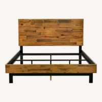 Wayfair Light Brown Wood Queen Bed