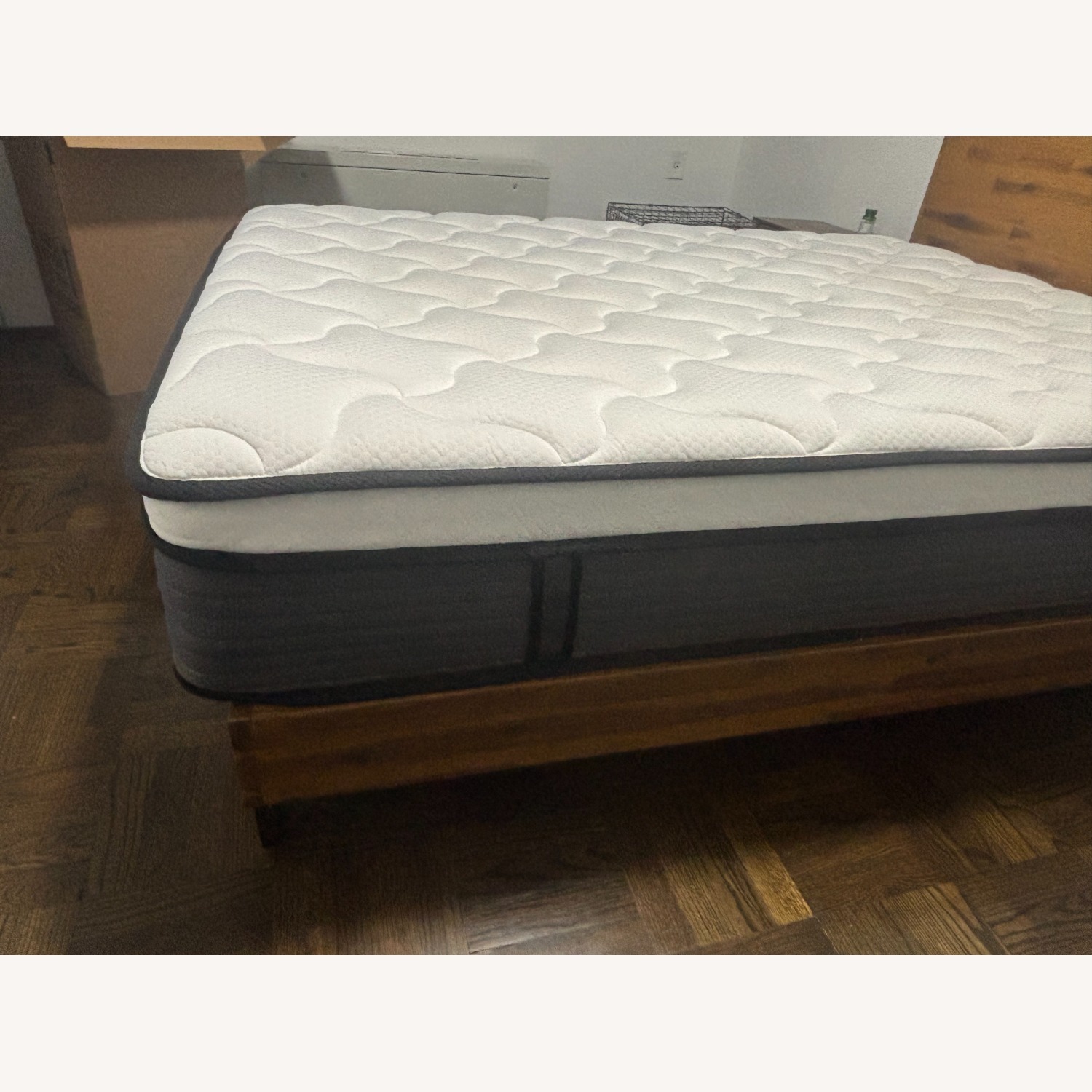Wayfair Light Brown Wood Queen Bed - image-3