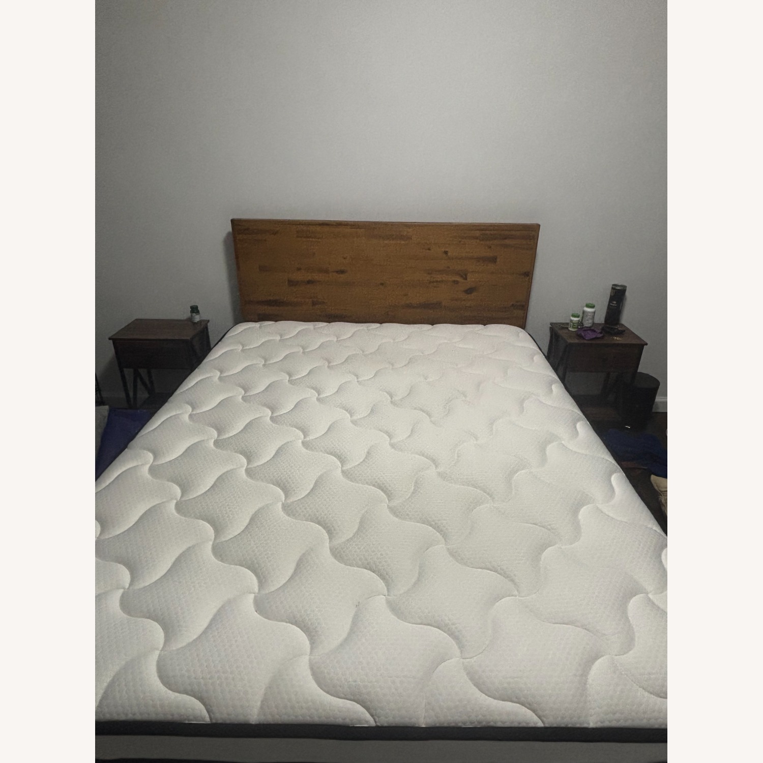 Wayfair Light Brown Wood Queen Bed - image-1
