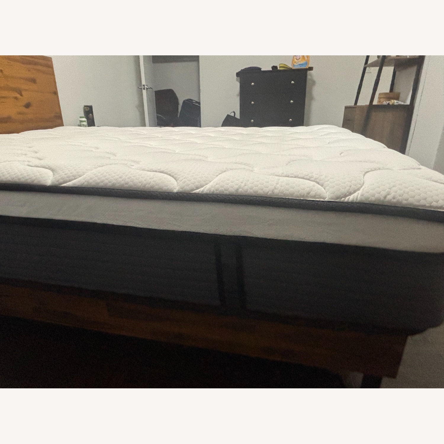 Wayfair Light Brown Wood Queen Bed - image-5