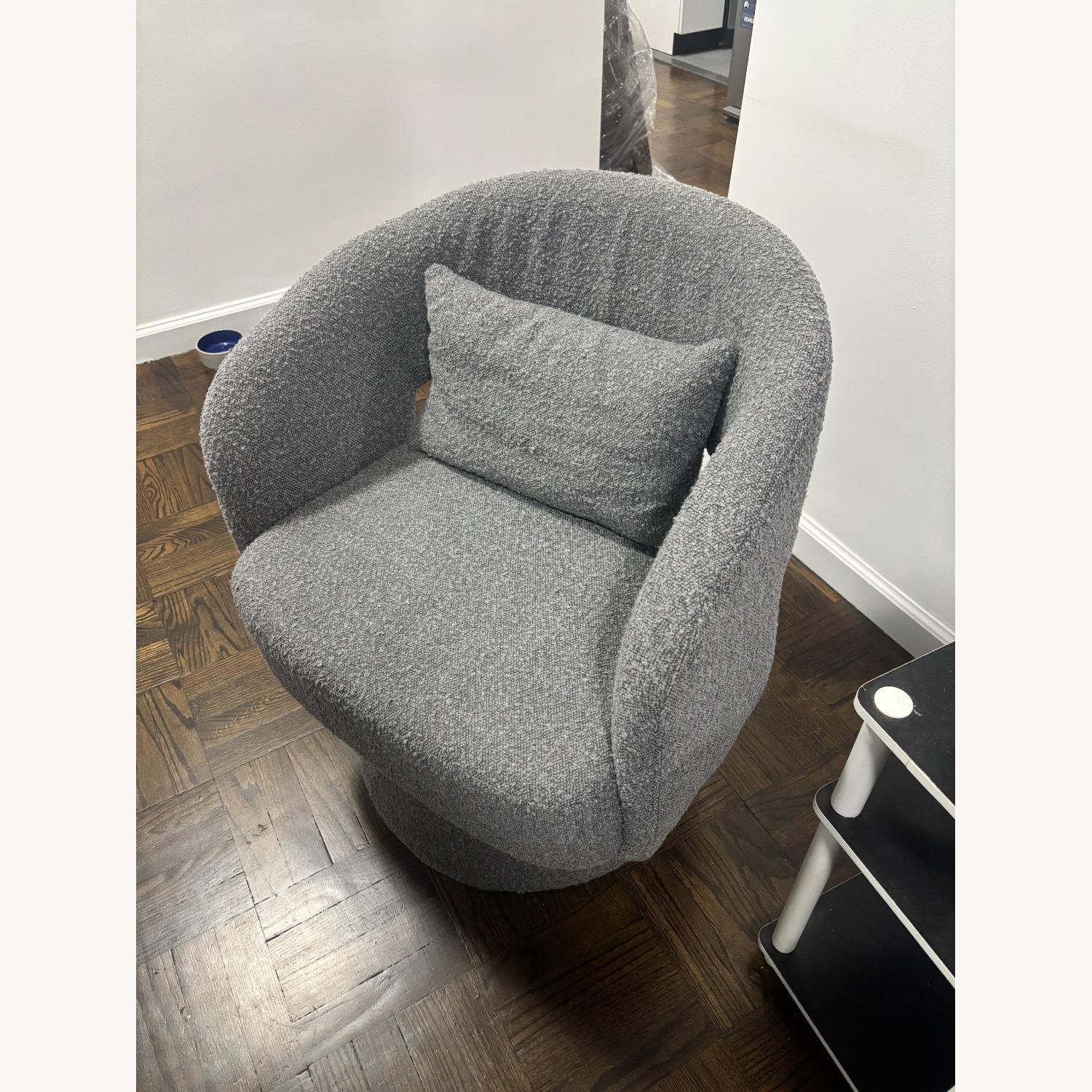Wayfair Light Gray Fabric Accent Chair - image-3
