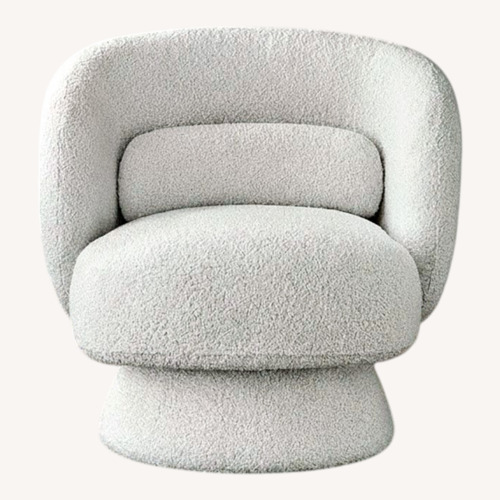 Used Wayfair Light Gray Fabric Accent Chair for sale on AptDeco