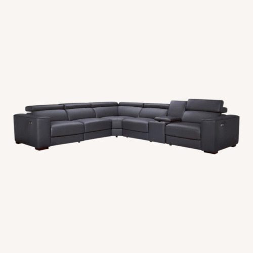 Used Dark Gray 7-Piece Reclining Sectional for sale on AptDeco
