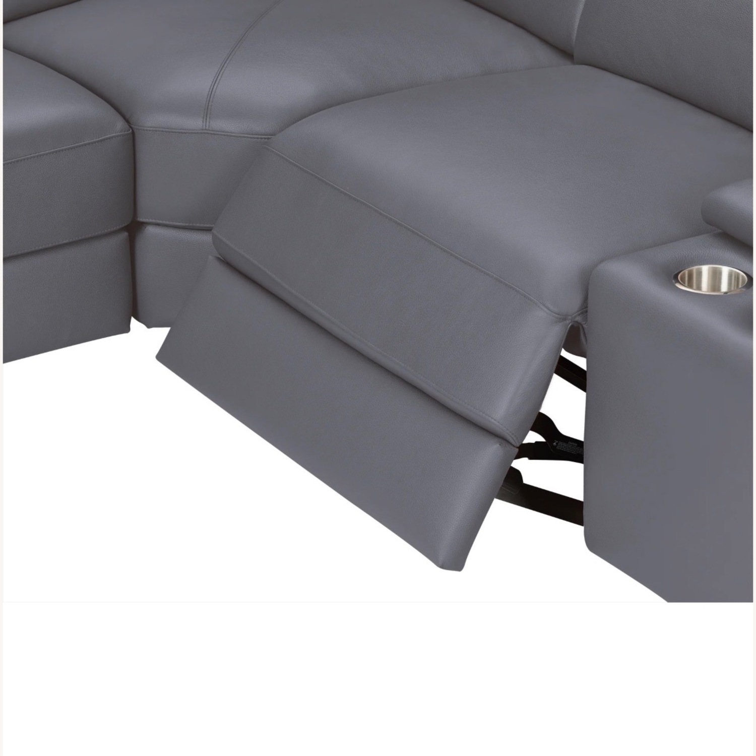Dark Gray 7-Piece Reclining Sectional - image-4