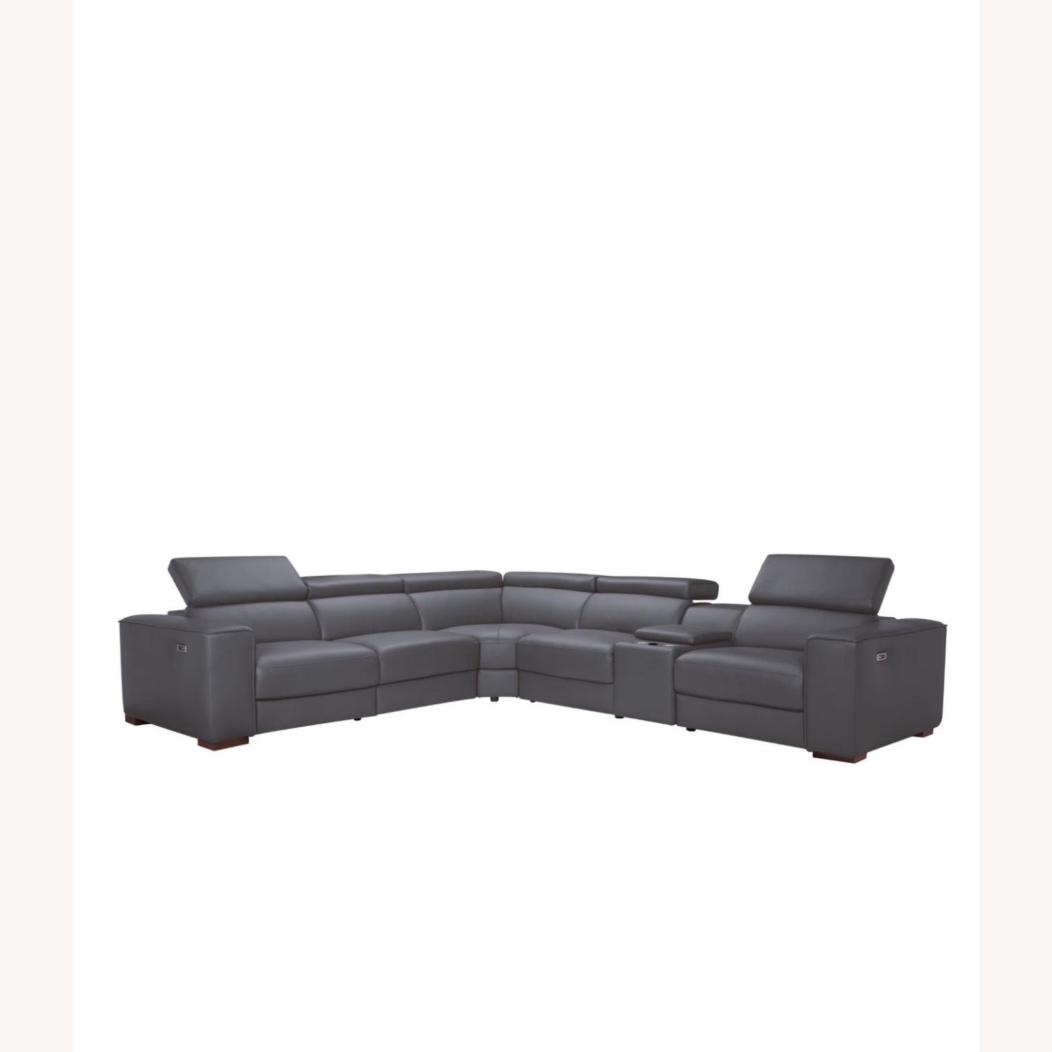 Dark Gray 7-Piece Reclining Sectional - image-3