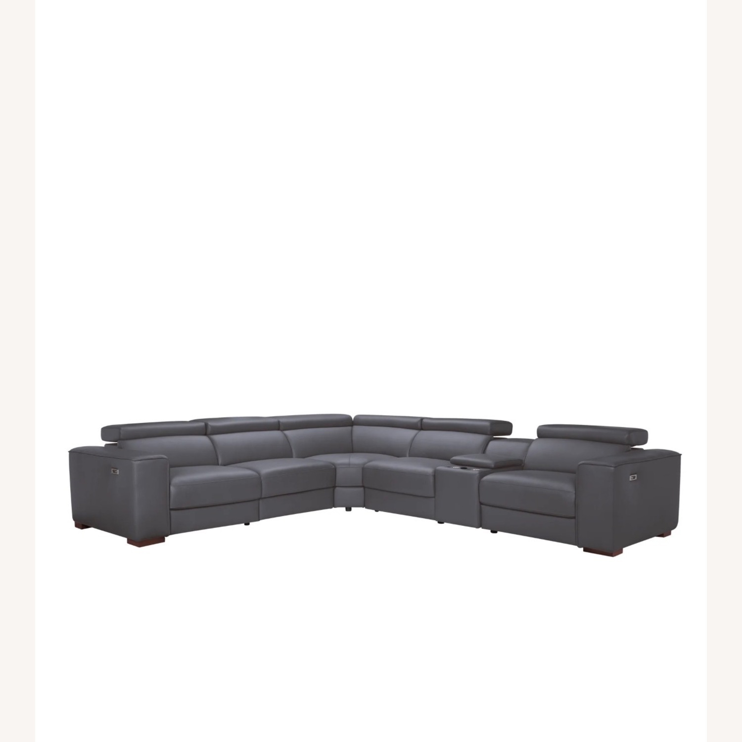 Dark Gray 7-Piece Reclining Sectional - image-1