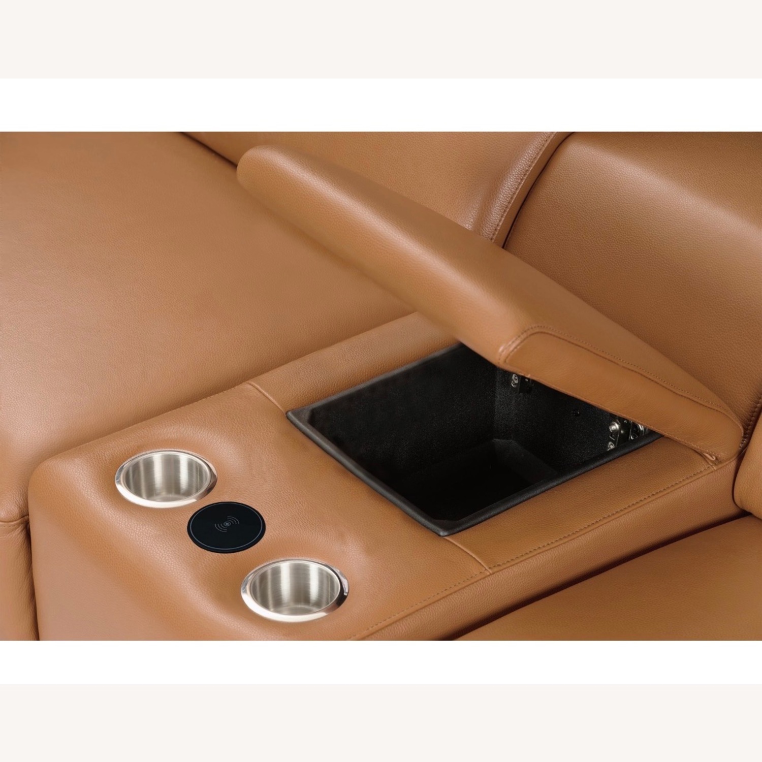 Caramel 7-Piece Reclining Sectional - image-3