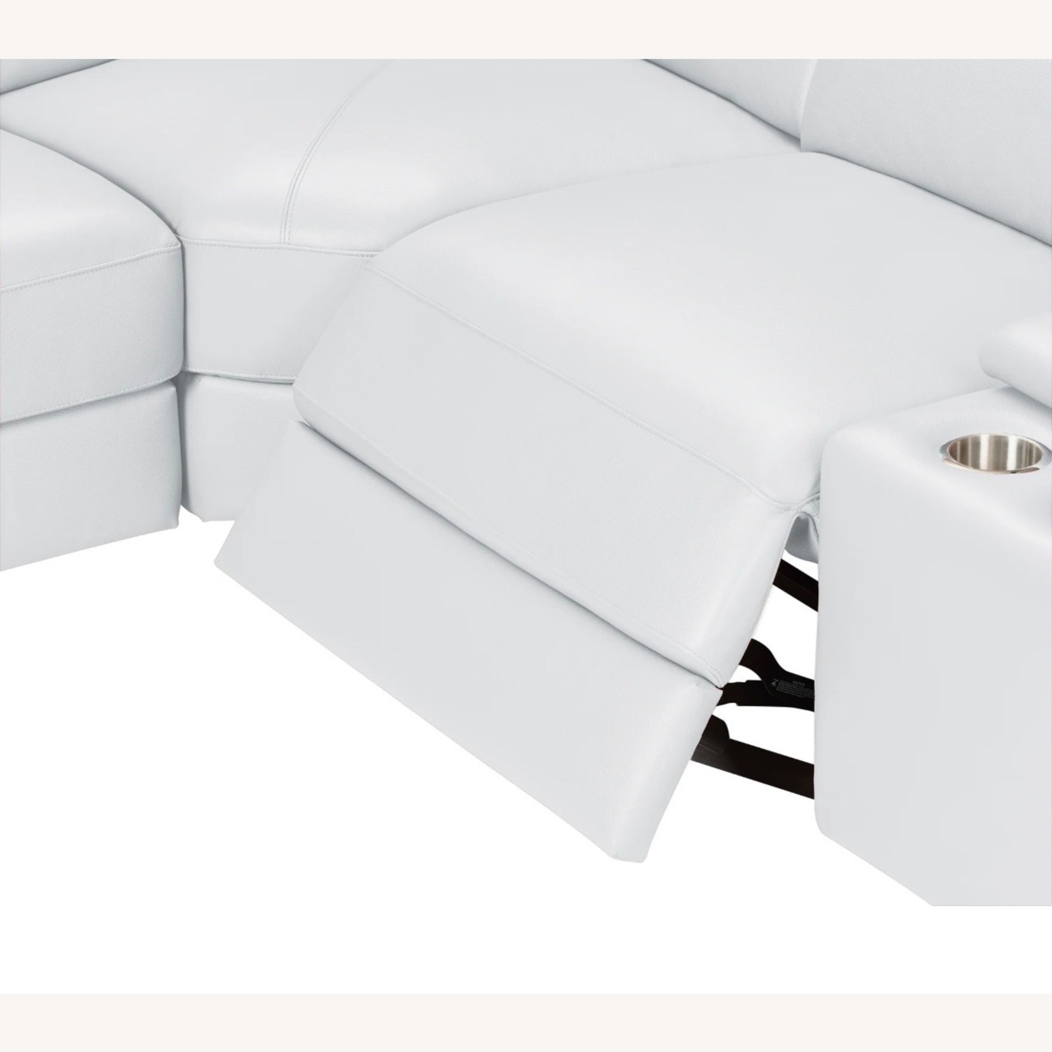 White 7-Piece Reclining Sectional - image-3