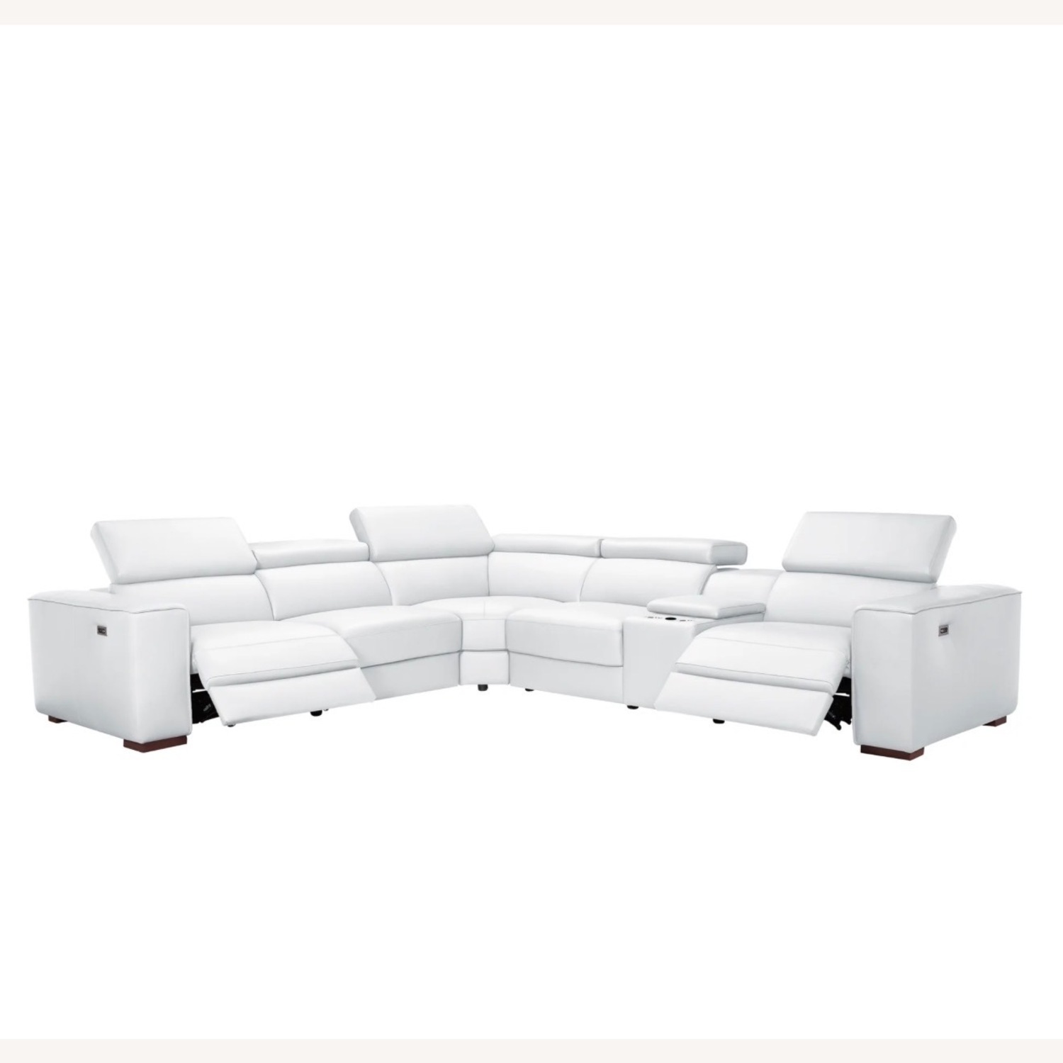 White 7-Piece Reclining Sectional - image-2