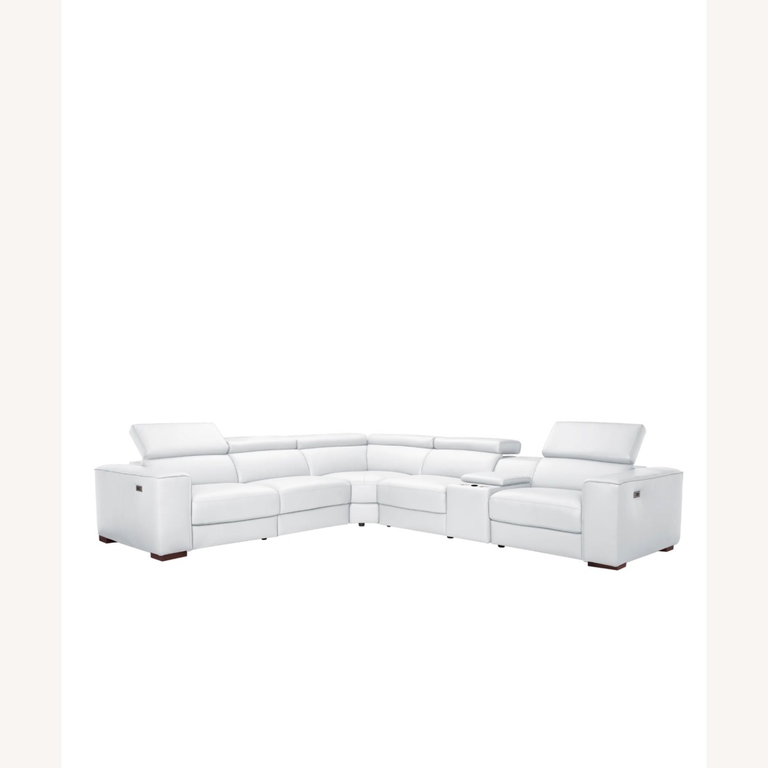 White 7-Piece Reclining Sectional - image-5