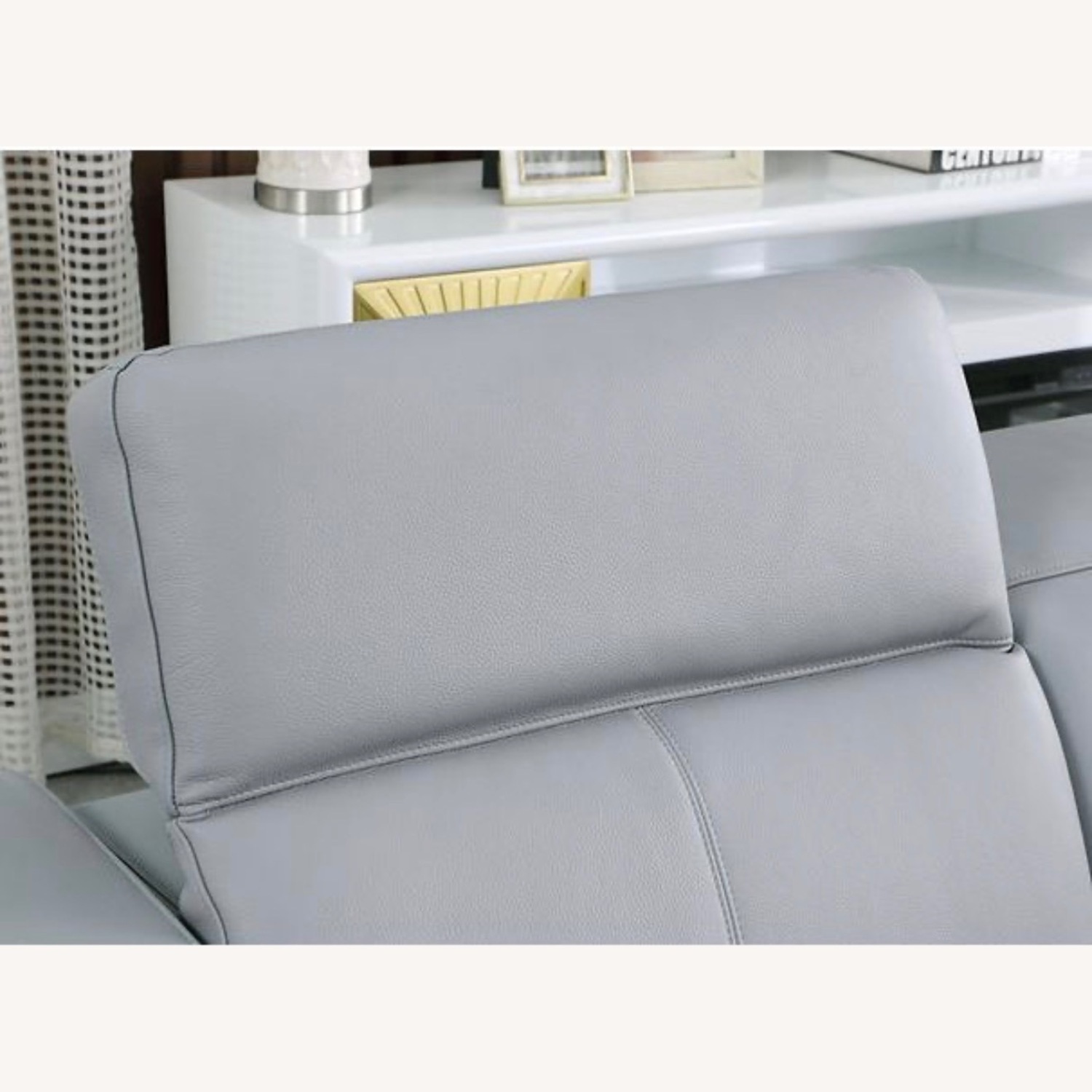 Franco Light Blue 7-Piece Reclining Sectional - image-4